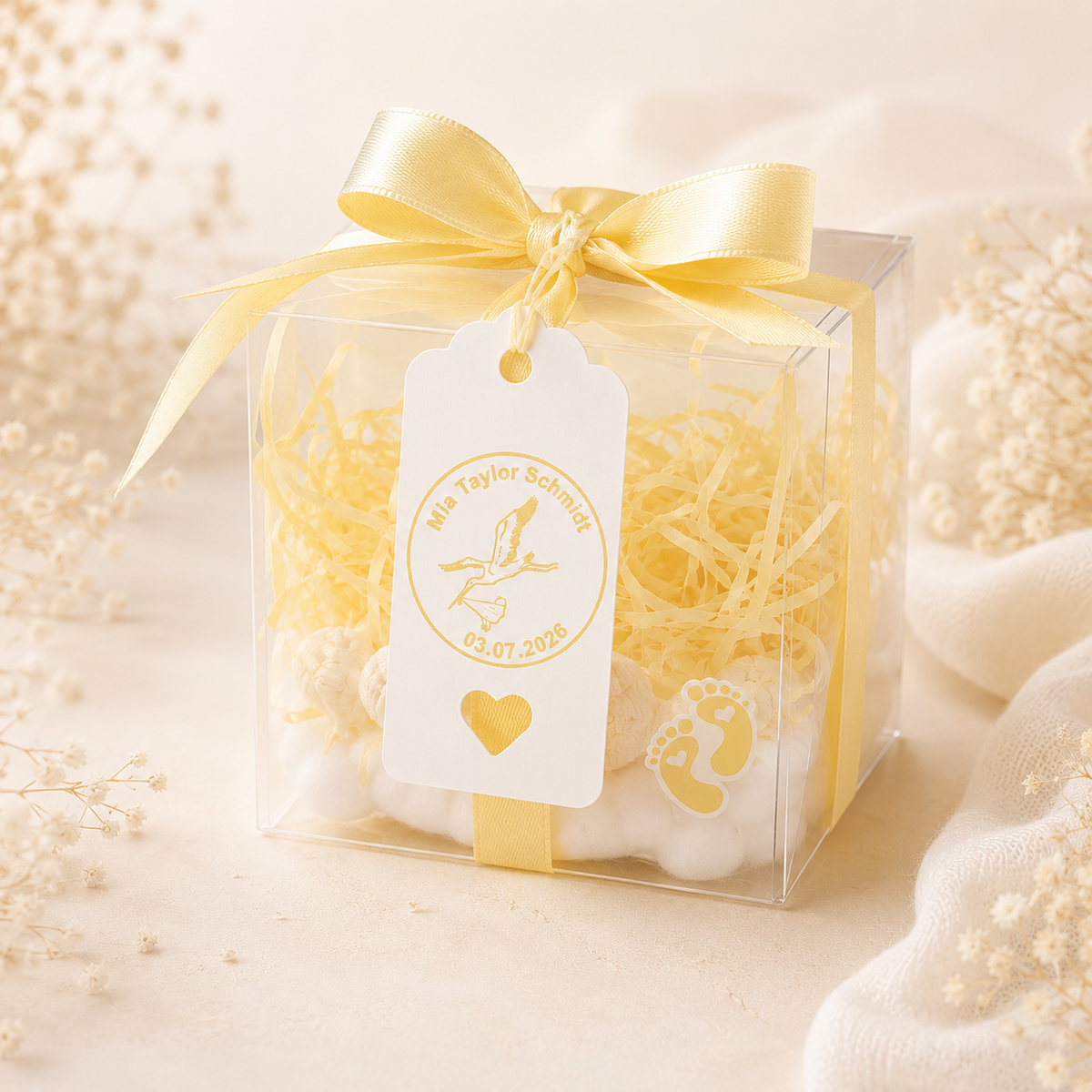 Personalisierte Baby-Geschenkbox – Handgefertigt & unvergesslich