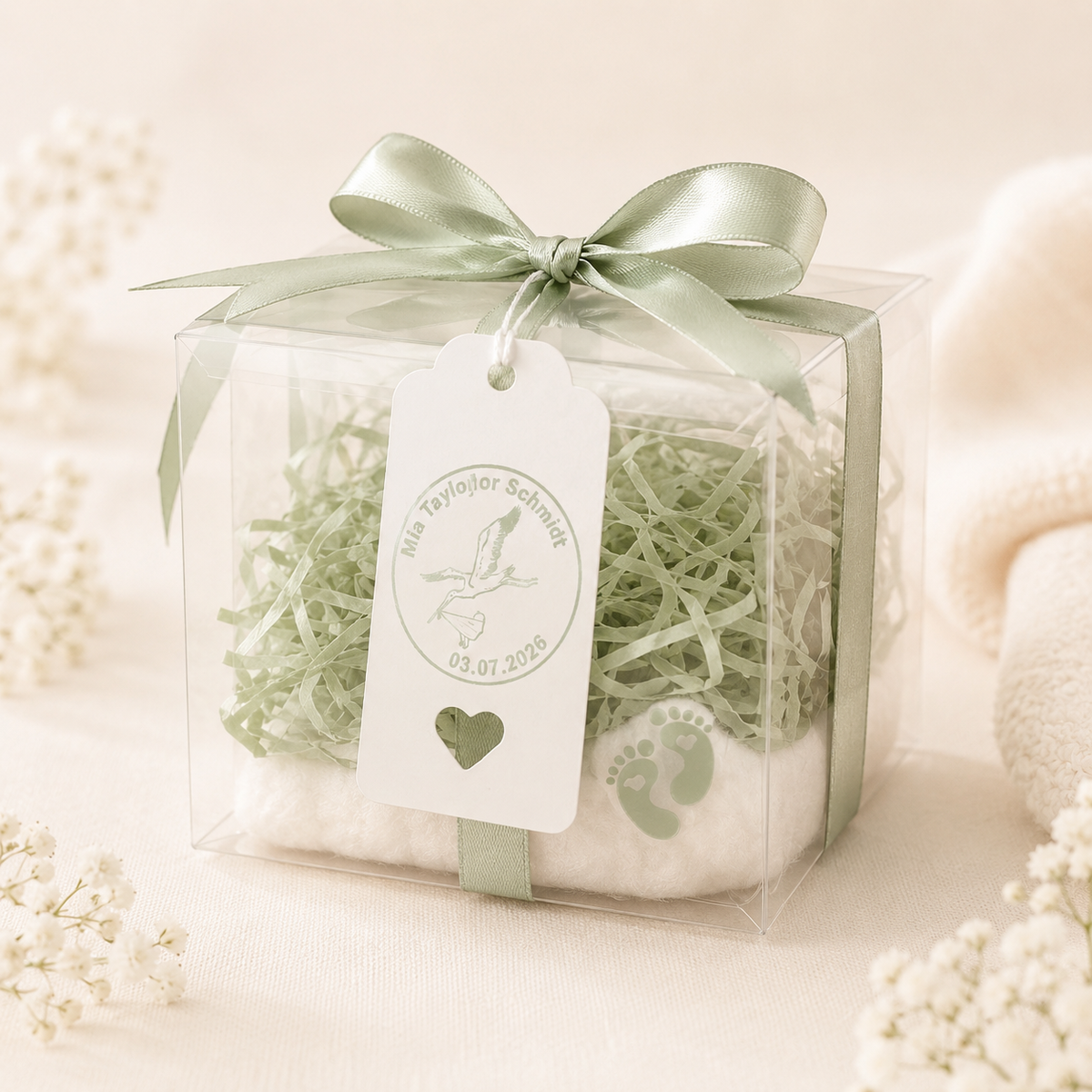 Personalisierte Baby-Geschenkbox – Handgefertigt & unvergesslich